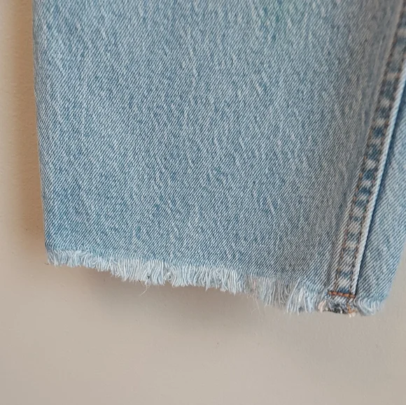 Abercrombie & Fitch The 90s Straight Ultra High Rise Denim Jean 27 Curve Love - Picture 3 of 12